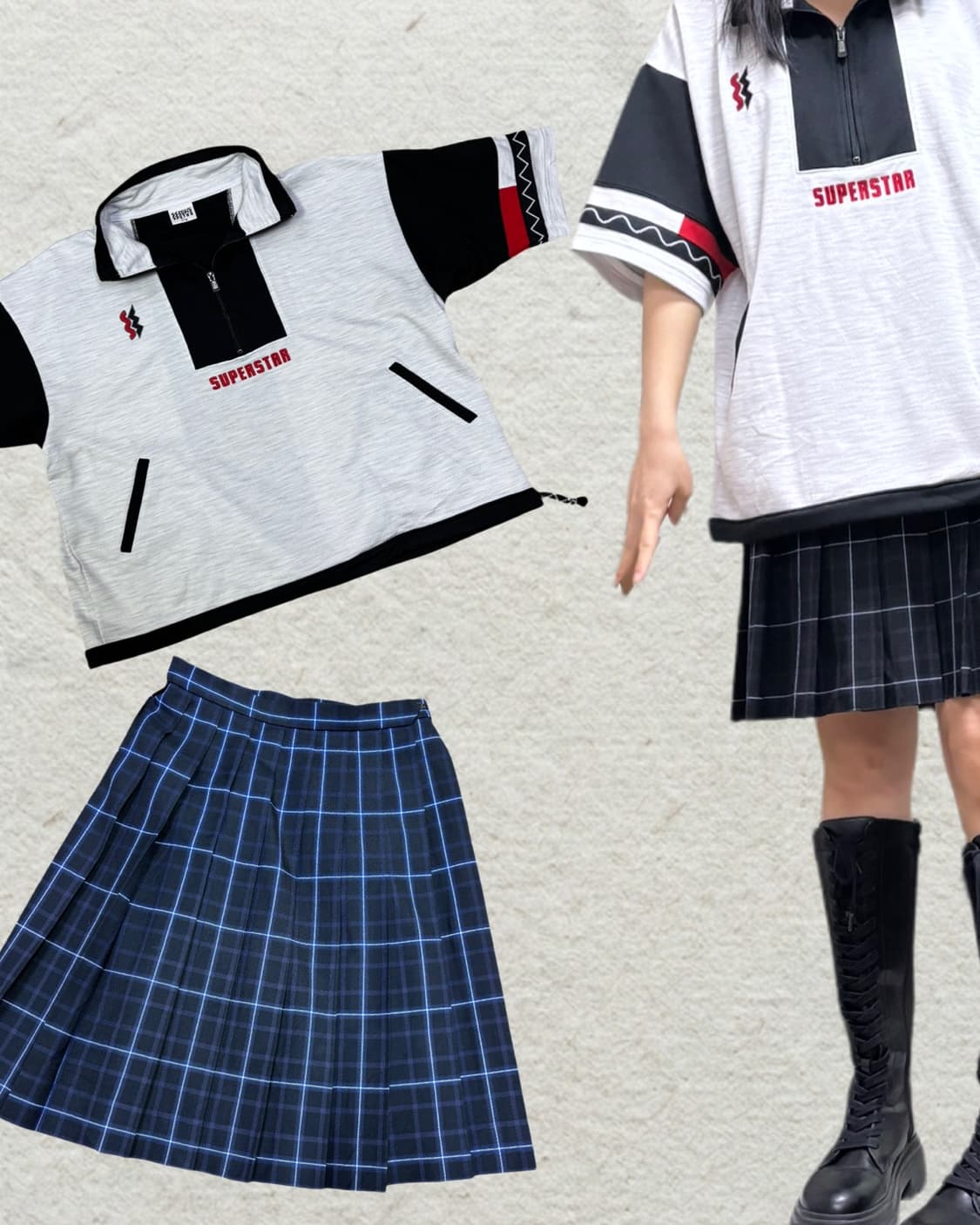 미디엄기장 플리츠스커트 상품이미지1