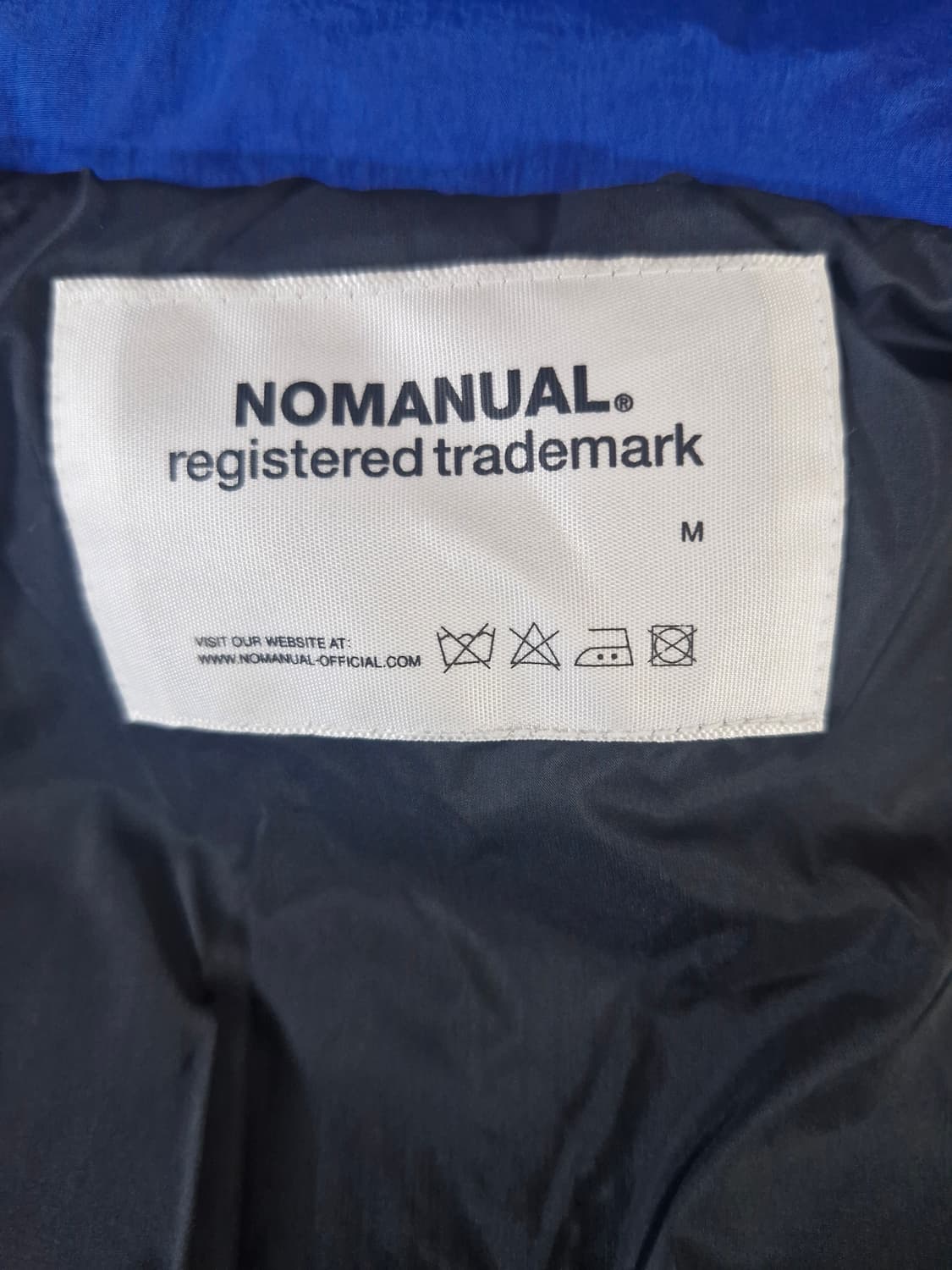 노매뉴얼 백포켓 패딩 블루 M (실측105~110) 상품이미지5