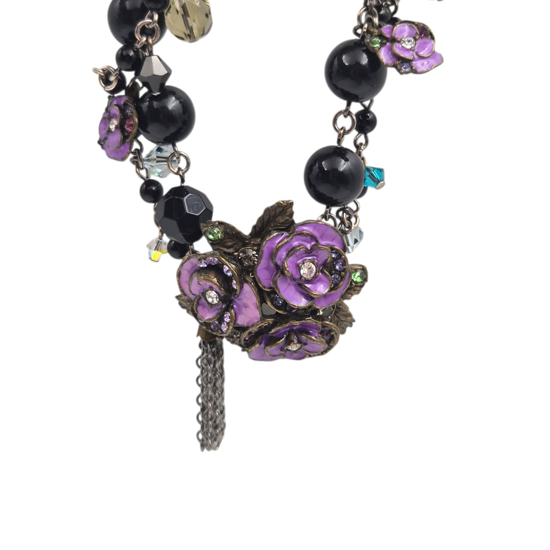 04s 안나수이 엔틱 퍼플 빅 로즈 레이어드 초커 상품이미지6