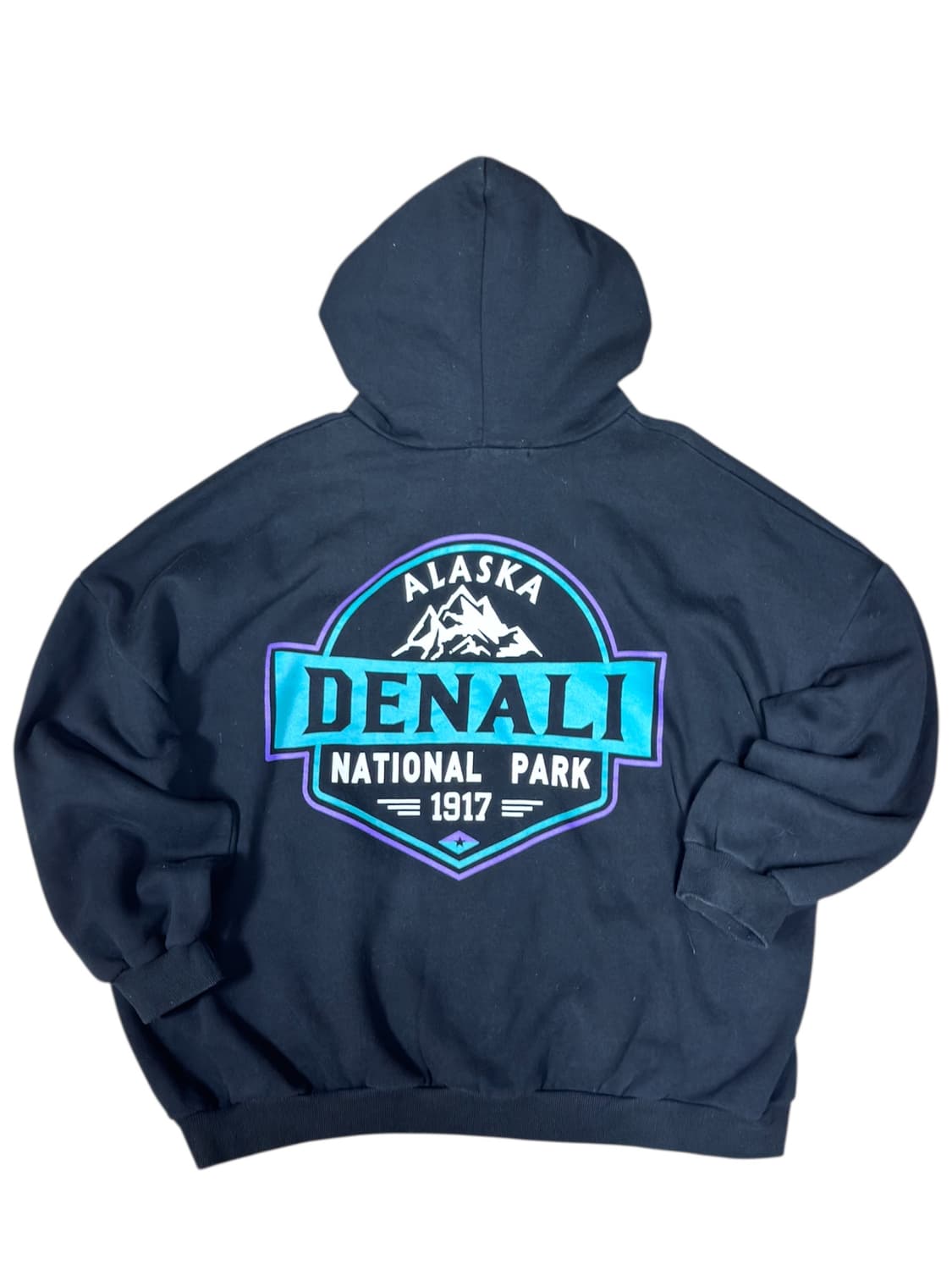 바배) 알레스카 빅로고 기모 후드 박스티 상품이미지1