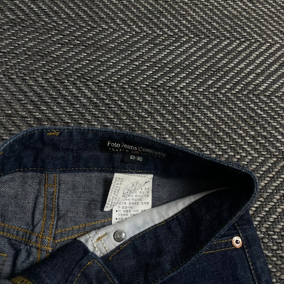 폴로 랄프로렌 레더 로고 데님 스커트y 4231 상품이미지3