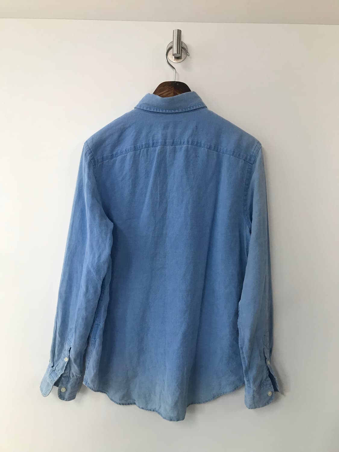 폴로 랄프로렌 신형 스카이블루 워싱 린넨 셔츠 상품이미지3