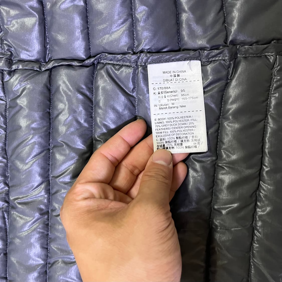 나이키 덕다운 패딩조끼 고프코어 95-100 사이  상품이미지3