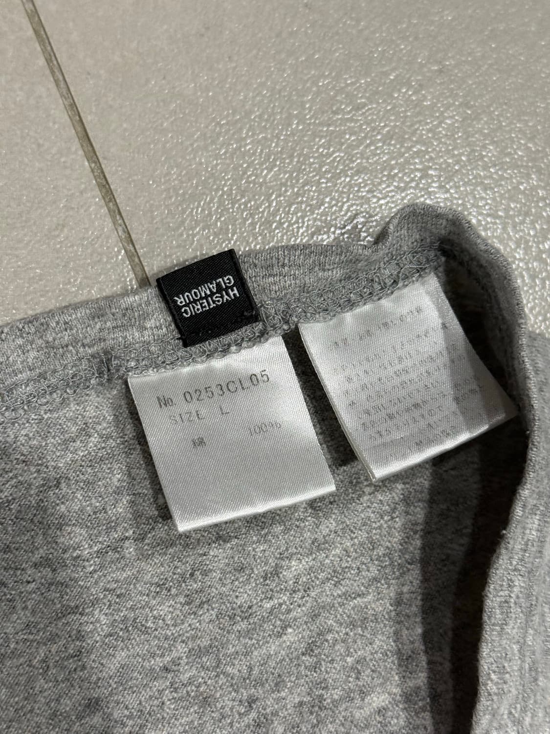 히스테릭 글래머 히스걸 라글란 롱슬리브 티셔츠 상품이미지3