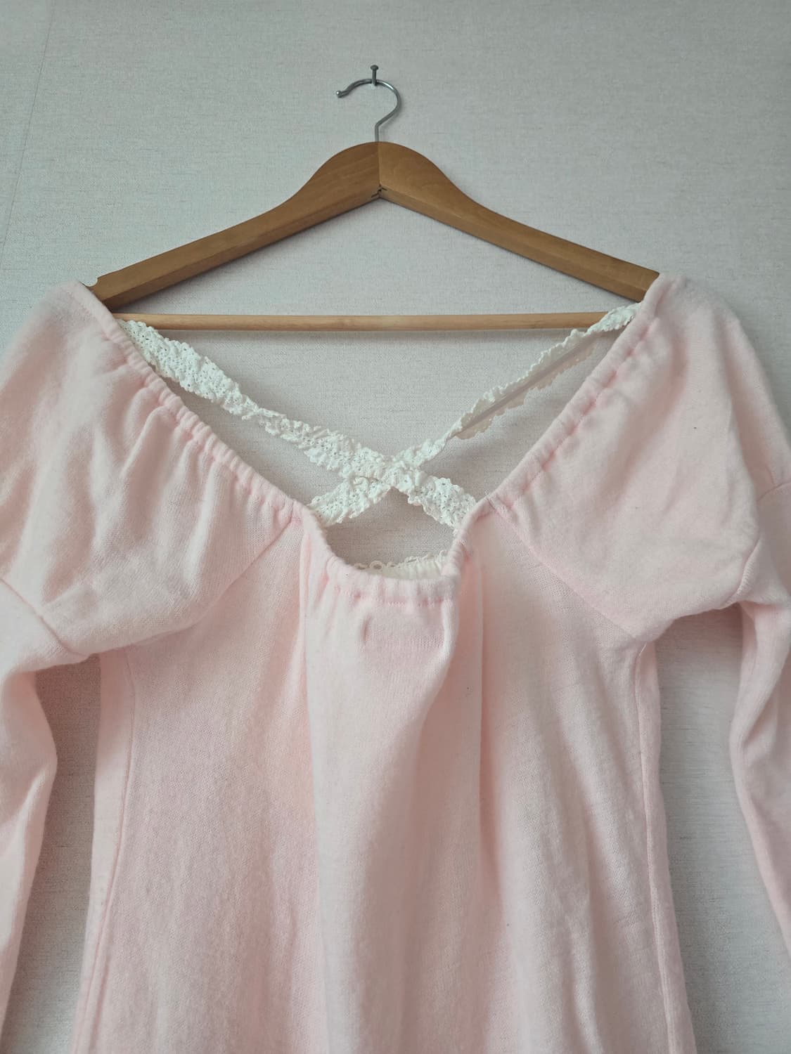 Lizlisa 리즈리사 핑크 로걀 니트 상품이미지3