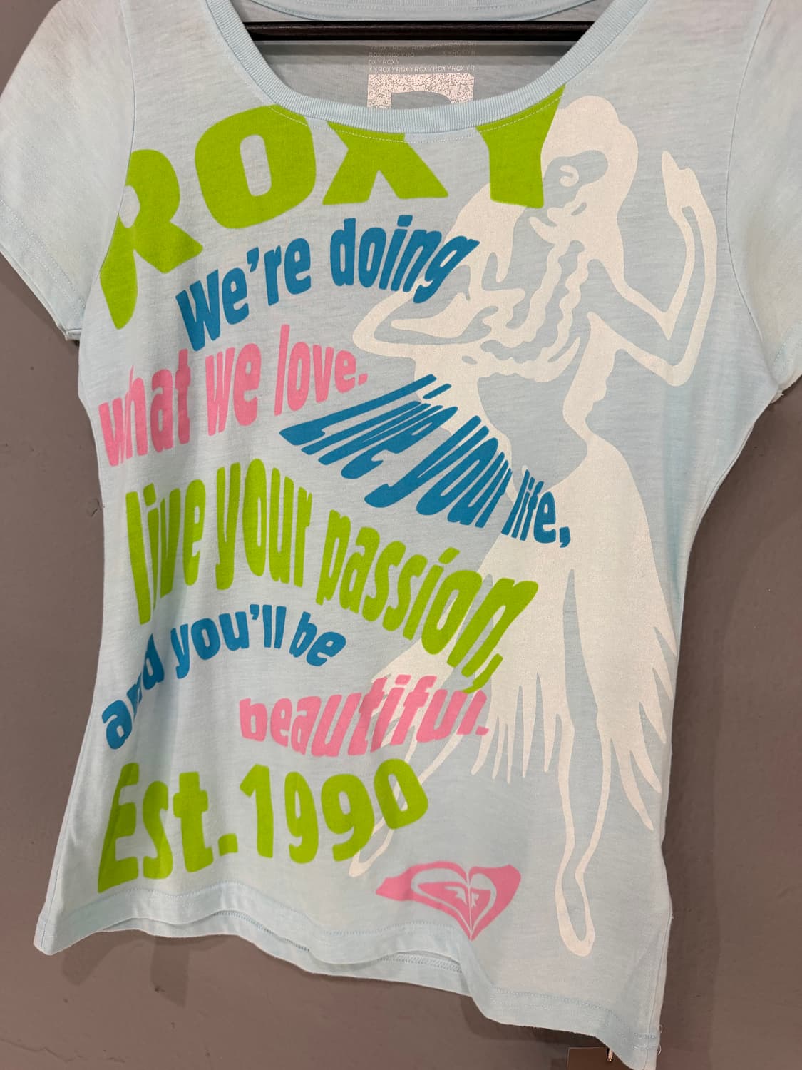 Roxy kitsch lettering detail tee  상품이미지6