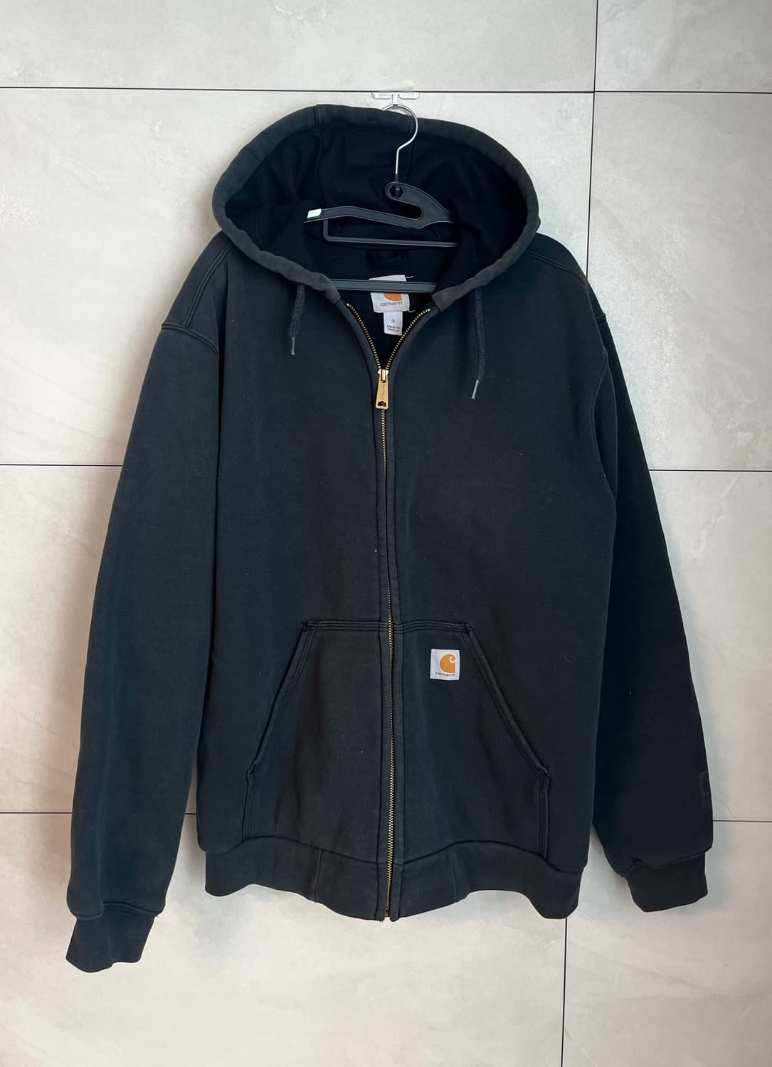 칼하트 미드웨이트 후드집업 블랙 [S] 상품이미지1