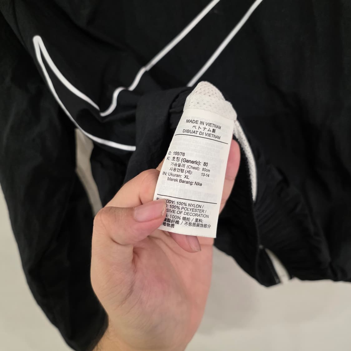 나이키 백스우시 크롭 바람막이 XL 상품이미지8