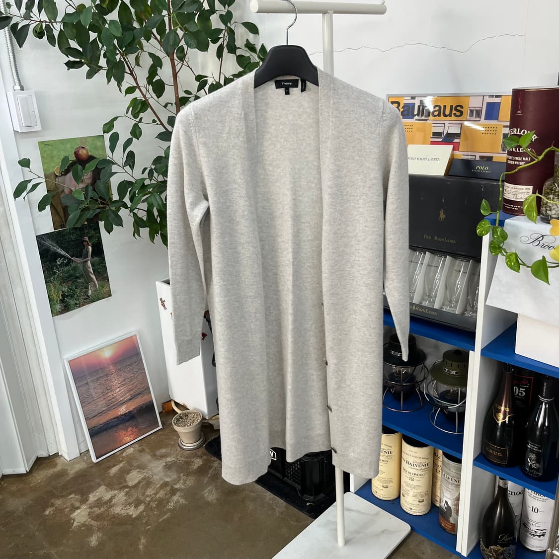 띠어리 캐시미어 100% 롱가디건 F 상품이미지1