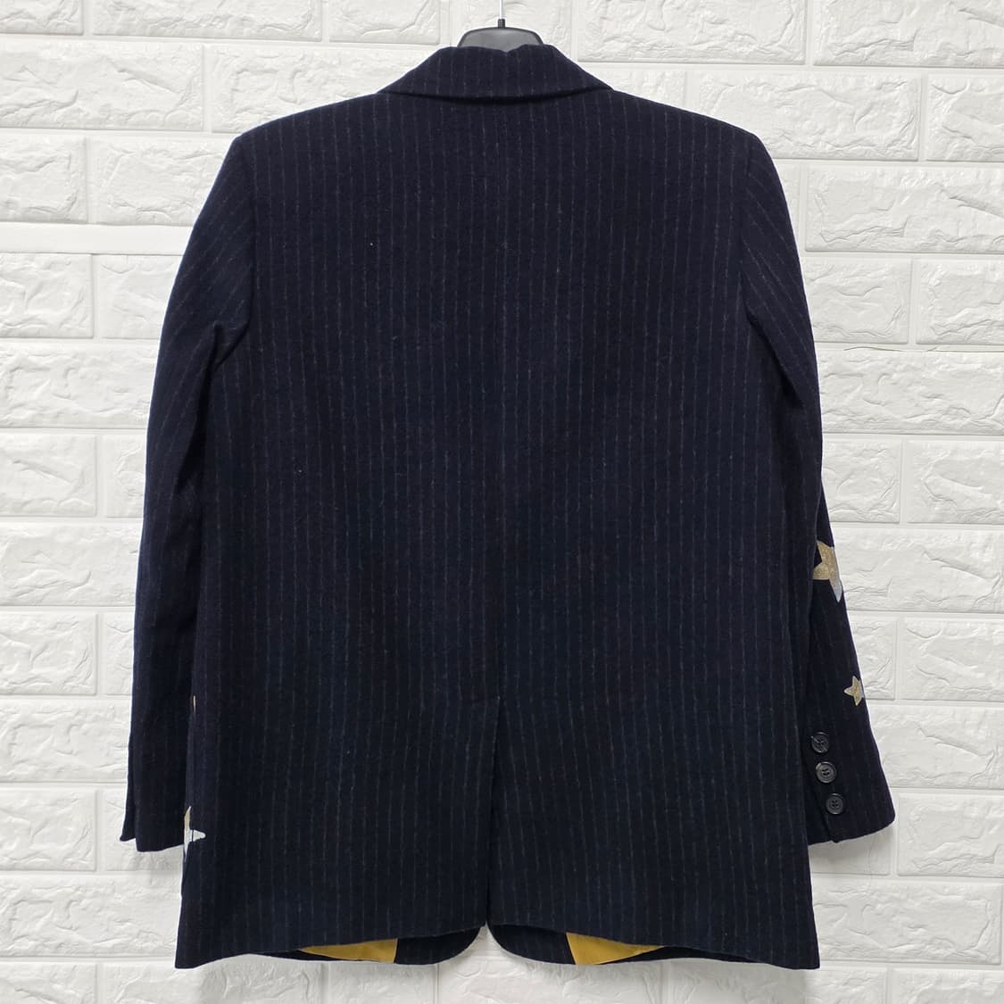 택포) 20s 한섬 더 에디터 스트라이프 별무늬 자켓 L 상품이미지4