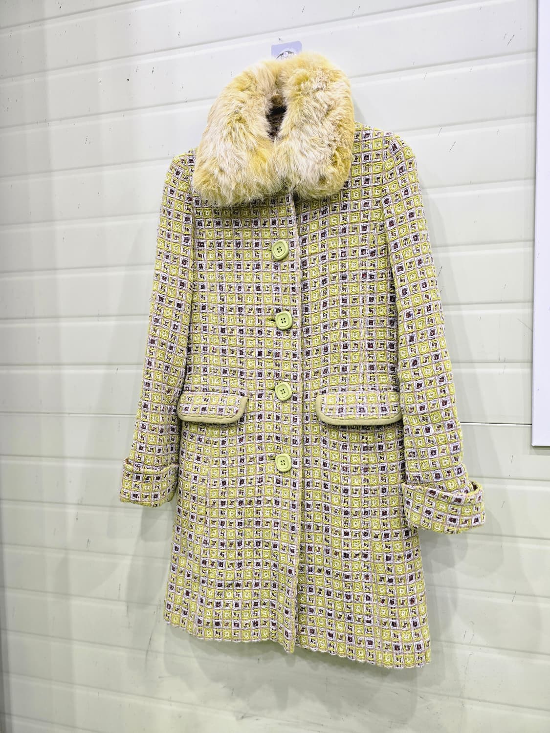 Lemon mood 울 코트 일본 빈티지(래빗 퍼 카라) 상품이미지9