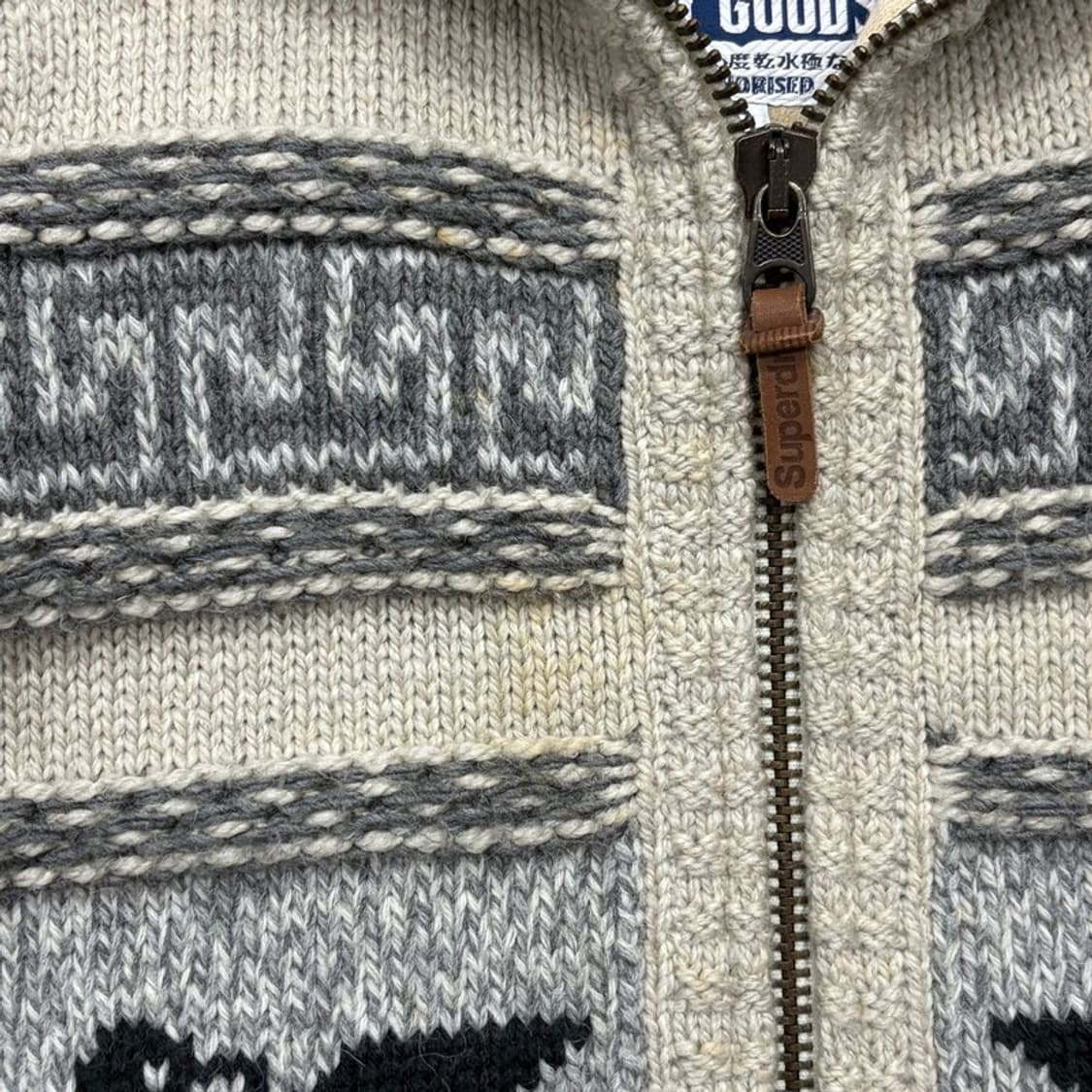 슈퍼드라이 코위찬 니트 집업 v1978 상품이미지7