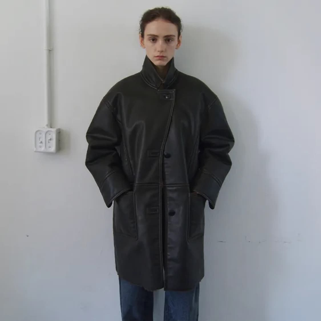 엔오르 무스탕 코트 상품이미지1