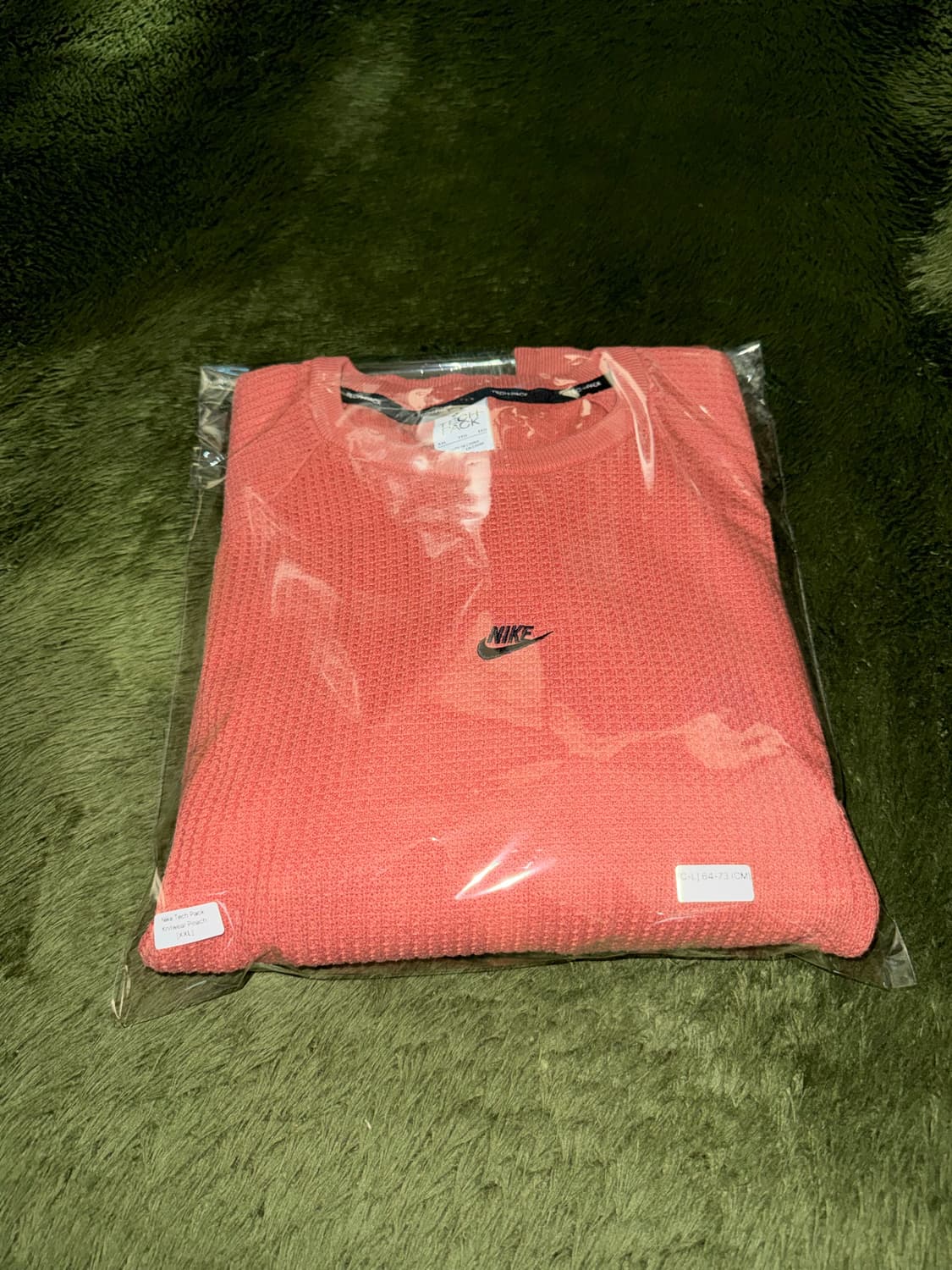 [XXL] 나이키 테크팩 클럽 로고 와플 니트 코랄 상품이미지10