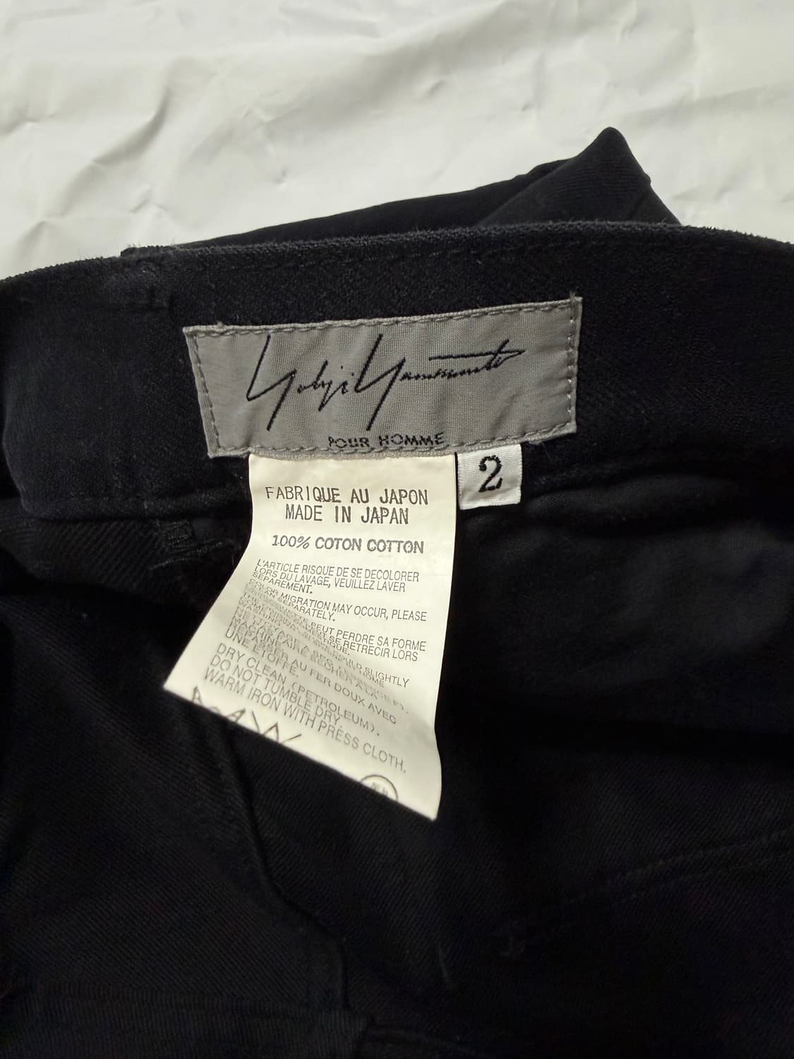 요지 뿌르옴므/06fw 지퍼 기믹팬츠/2 상품이미지6