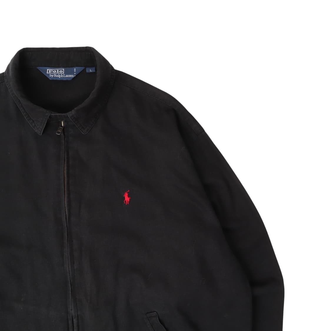 폴로 랄프로렌 블랙 코튼 스윙탑 블루종 자켓 상품이미지3