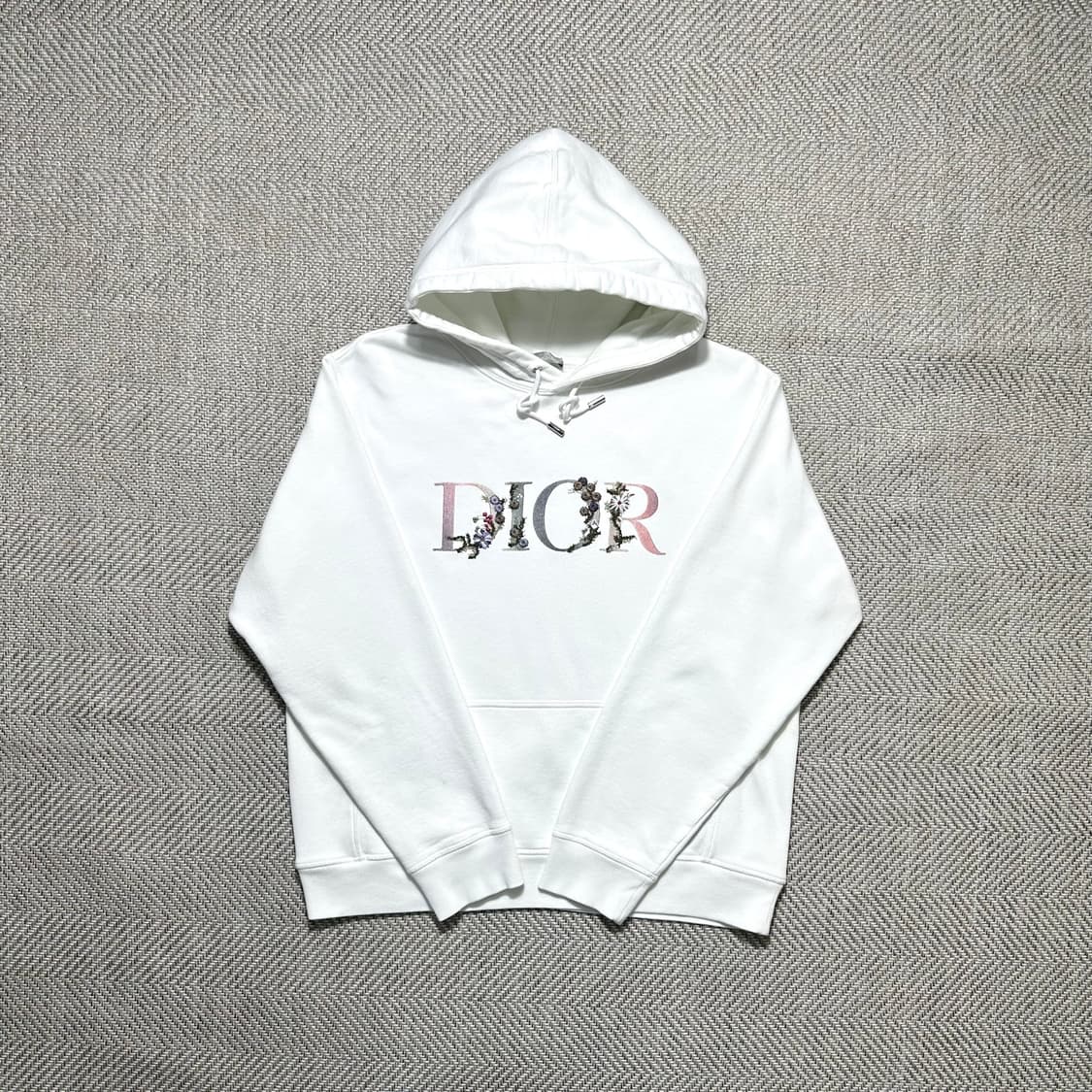 디올 플라워 자수 후드티 상품이미지1