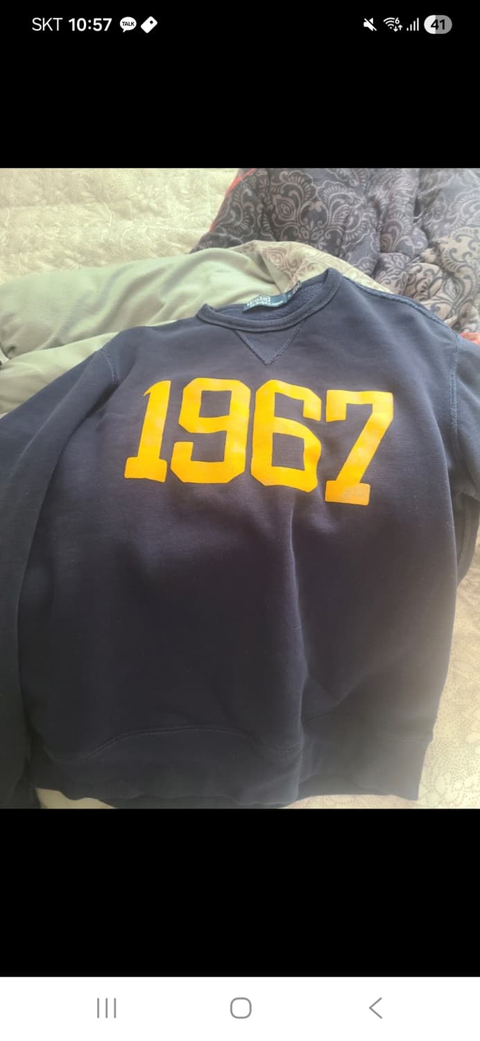 폴로 랄프로렌 류준열 맨투맨 M 팝니다 상품이미지1