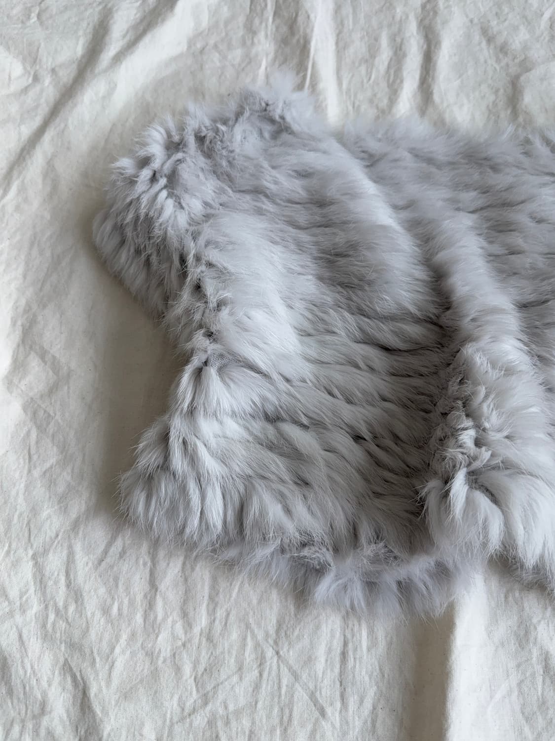 긱시크 페어리 뮤트 그레이 래빗퍼 크롭 가디건 상품이미지7