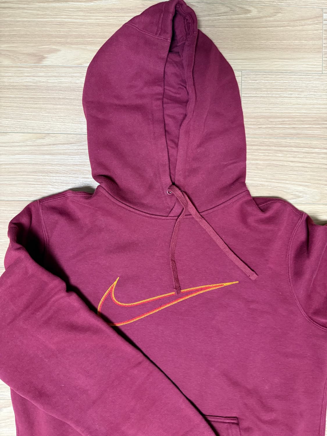 나이키 버건디 후드티 상품이미지2