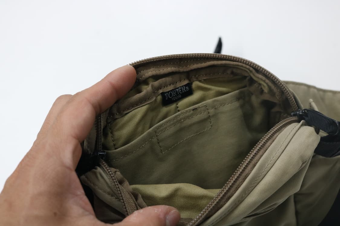 PORTER 포터 빈티지 베이지 코튼 나일론 웨이스트백 힙색 상품이미지7