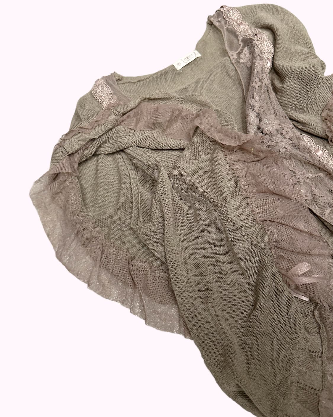 lace-up ribbon cardigan 상품이미지5