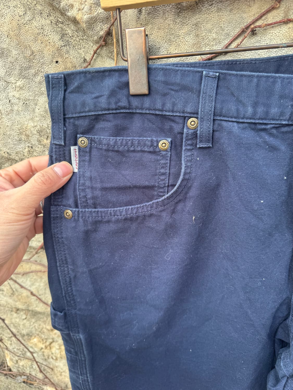 칼하트 빈티지 b159 nvy 네이비 카펜터 싱글니 워크 팬츠 36 상품이미지5