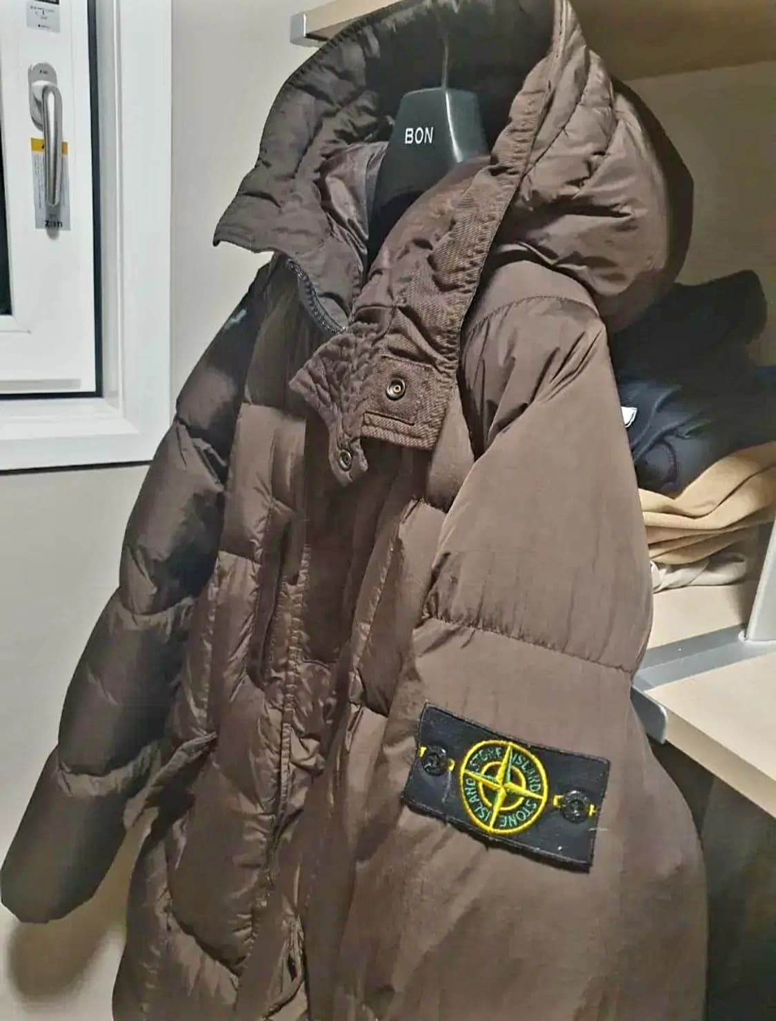 매장판)스톤아일랜드 19FW 크링클랩스 롱패딩 L 상품이미지3