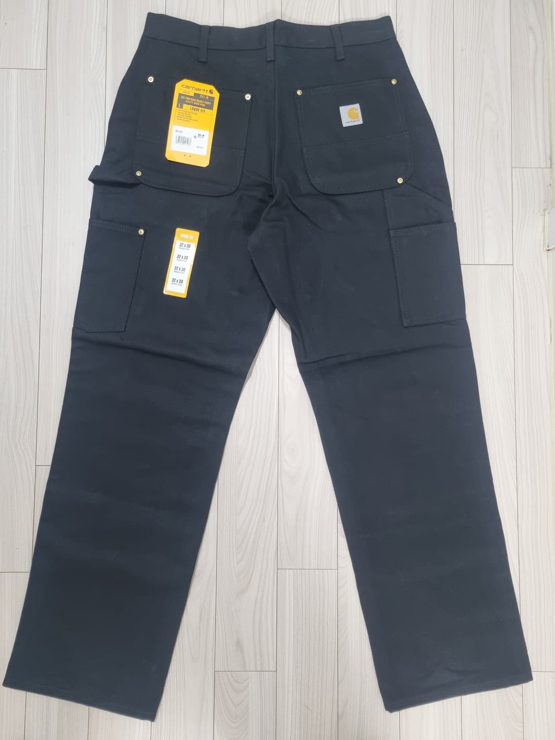 칼하트 더블니 B01 블랙 32X30 상품이미지3