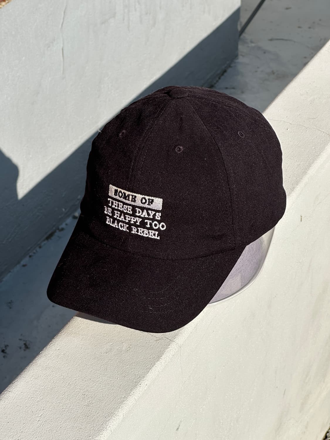 [F] 빈티지 로고 블랙 볼캡 모자 상품이미지2