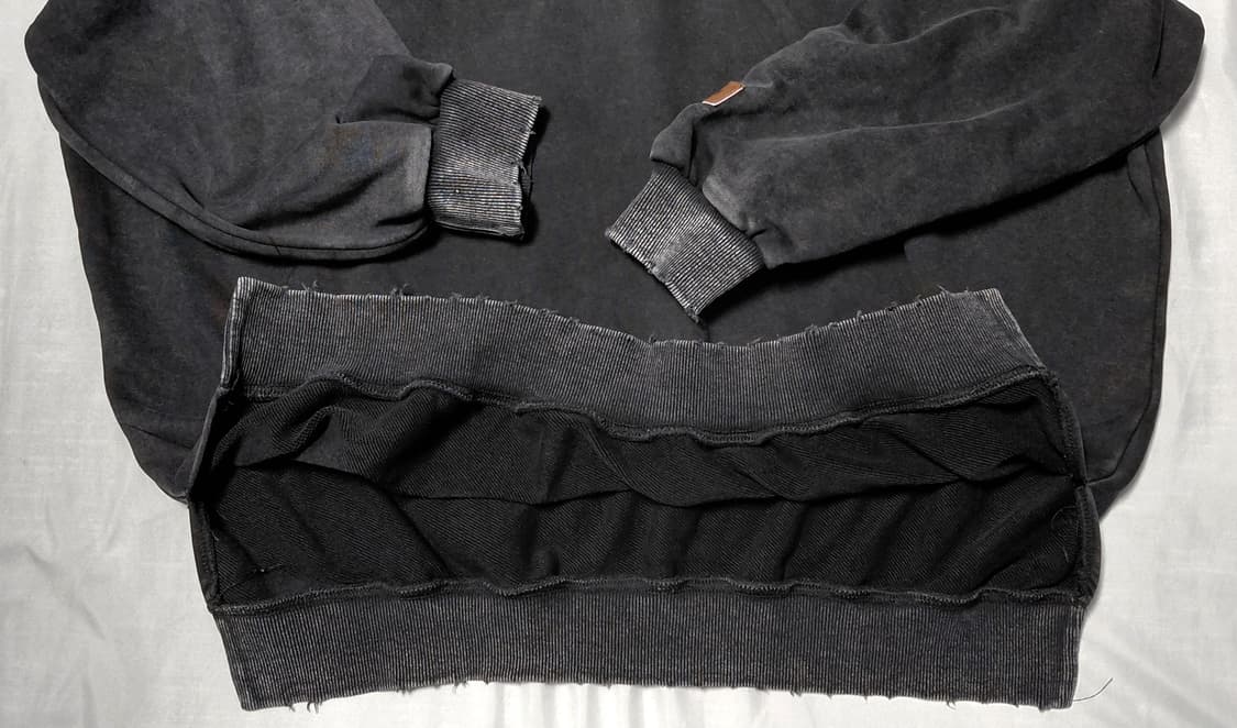 [ONE WAY] 원웨이 빈티지 미키 피그먼트 데미지 후드티 상품이미지8