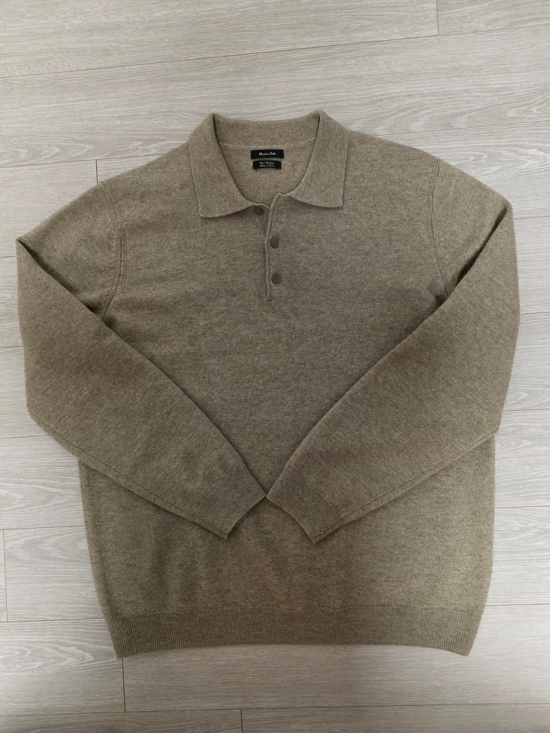 마시모두띠 남성 울 캐시미어 니트 Dark Beige XL 
 상품이미지1