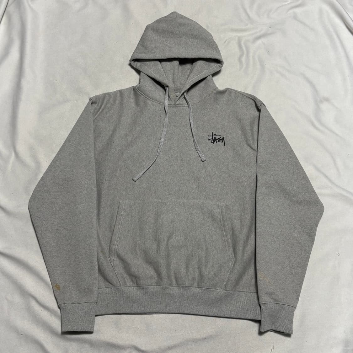 L 스투시 빅로고 그레이 후드티 상품이미지2
