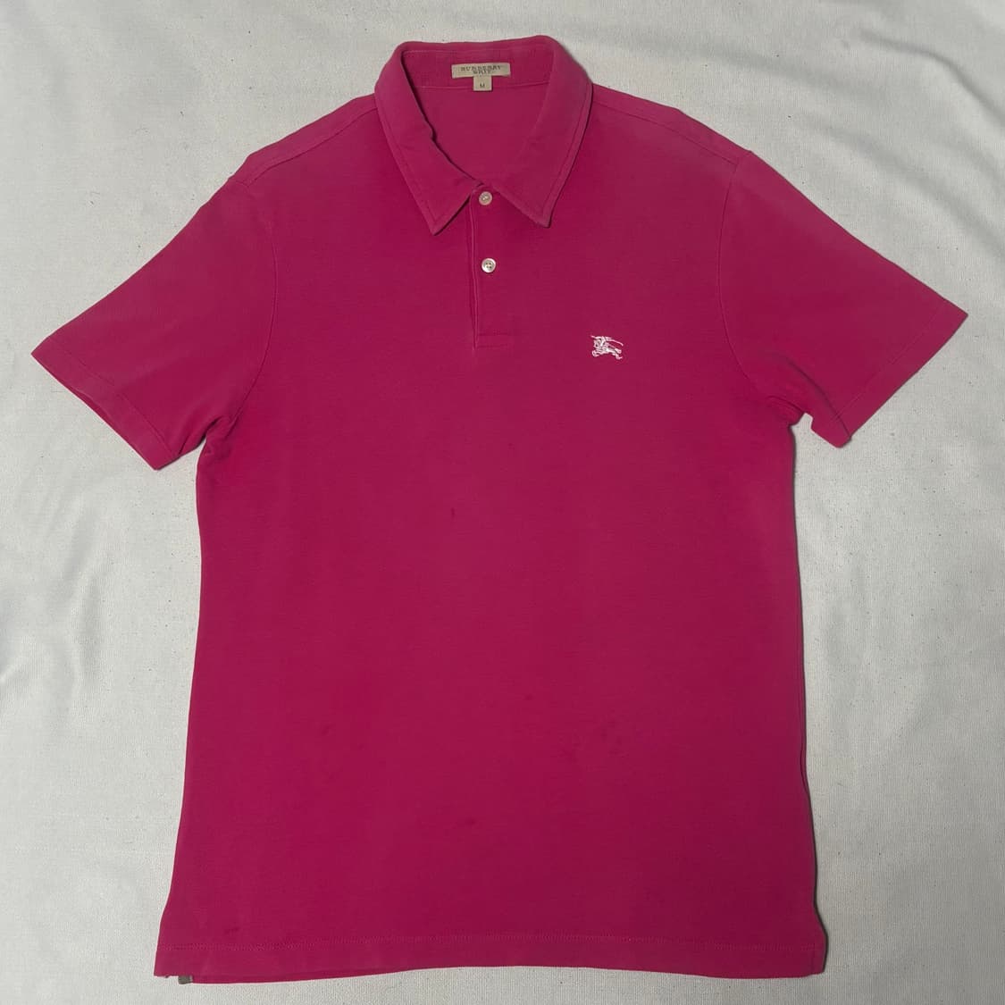 M 버버리 핑크 카라 반팔티 상품이미지2