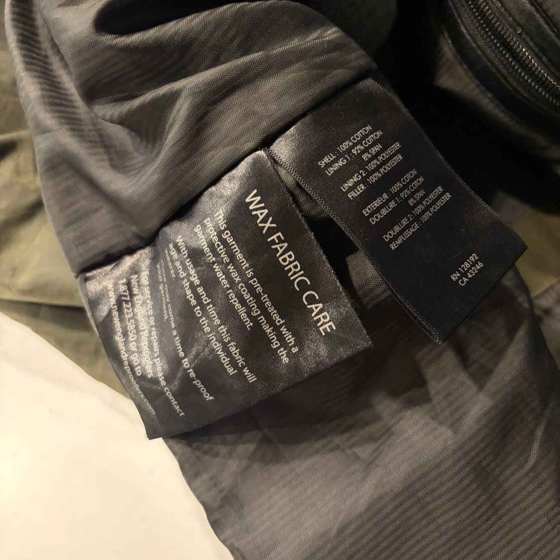 [L] 투미 TUMI 왁스 코팅 필드 자켓 카키 D370 상품이미지8
