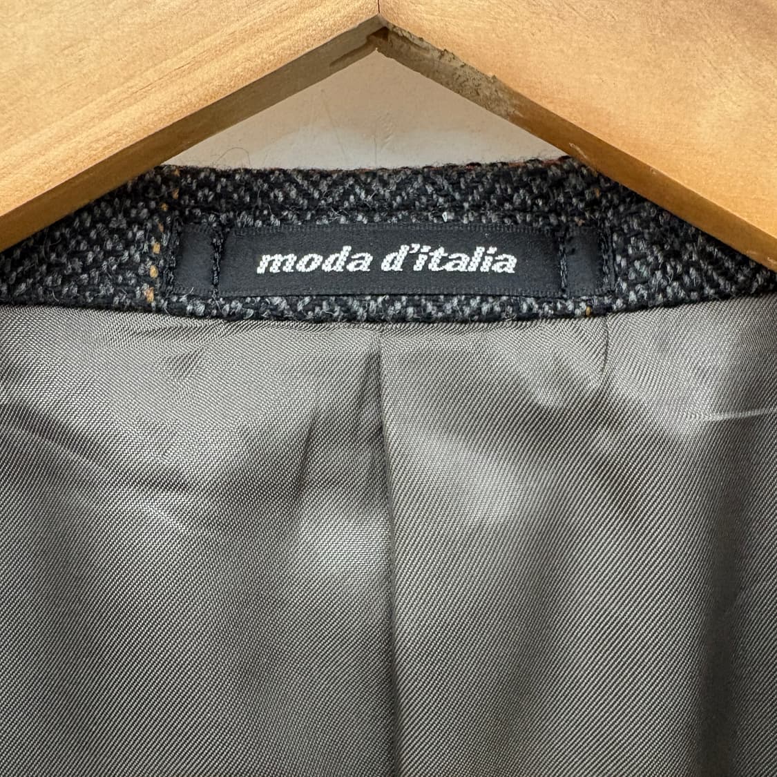 모다 디 이탈리아 헤링본 캐시미어 자켓 남성 XL 상품이미지4