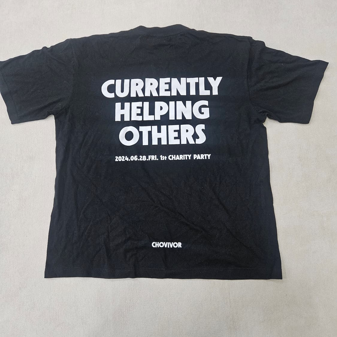 L 프린트스타 블랙 반팔티 0303Y 상품이미지2