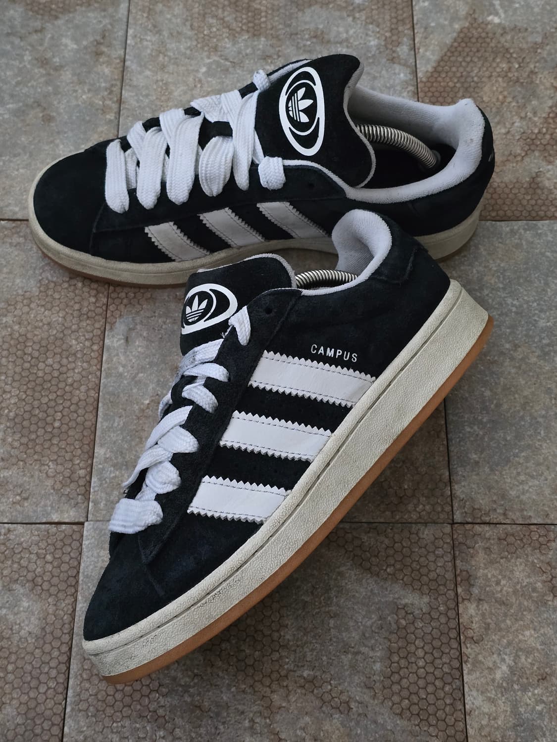 (250)아디다스 캠퍼스 00s 블랙 화이트  상품이미지3