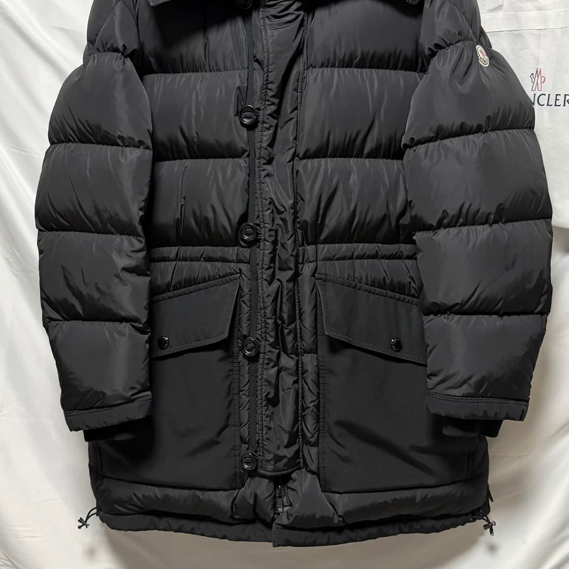 [S+급/5] 몽클레어 로익 롱 패딩 점퍼 블랙 상품이미지4