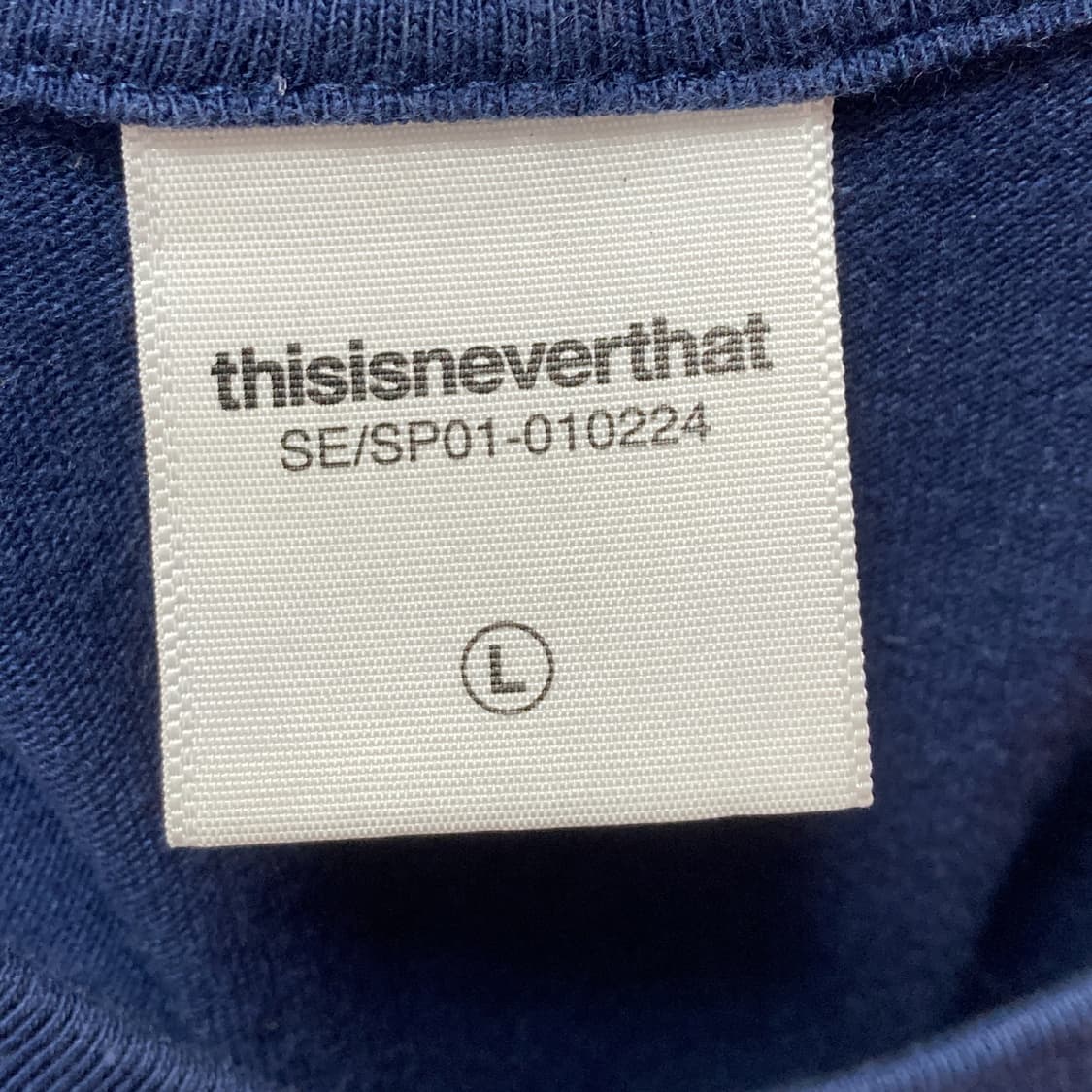 디스이즈네버뎃 남성반팔티셔츠 네이비 L 상품이미지4