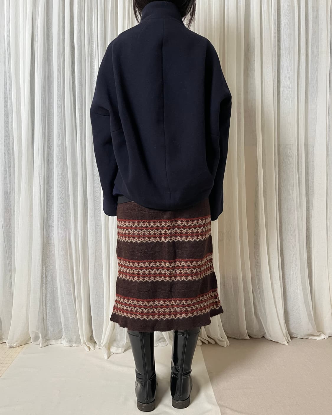 엔폴드 멜튼 울 하이넥 자켓 enfold 상품이미지10