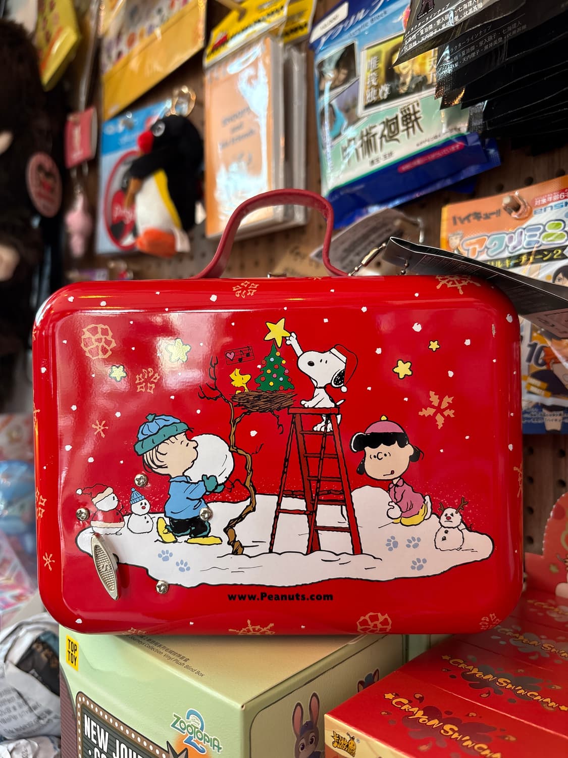 스누피 오르골 틴케이스 상품이미지2