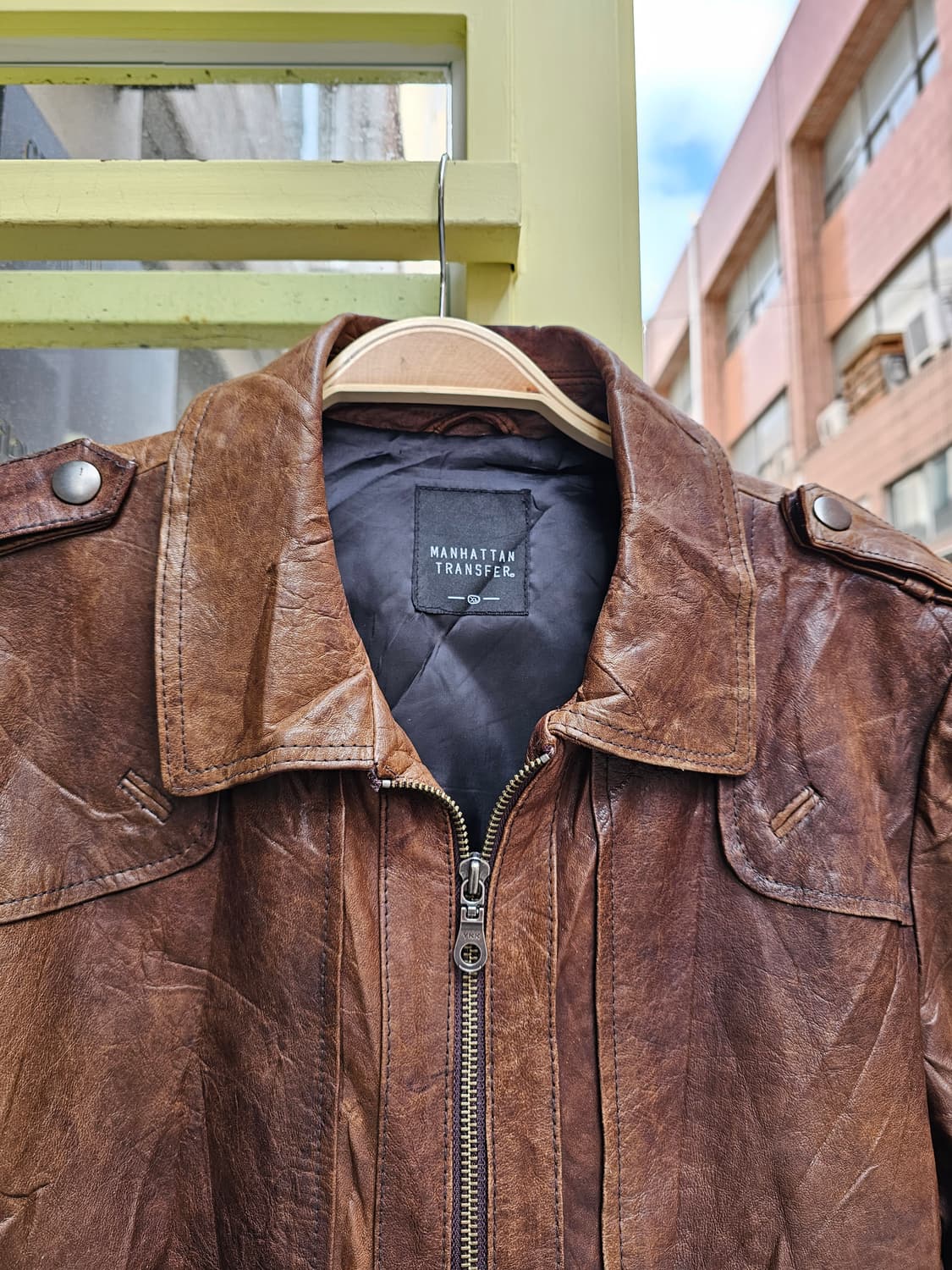 Manhattan Transfer 에이징 워싱 램스킨 싱글라이더 상품이미지5