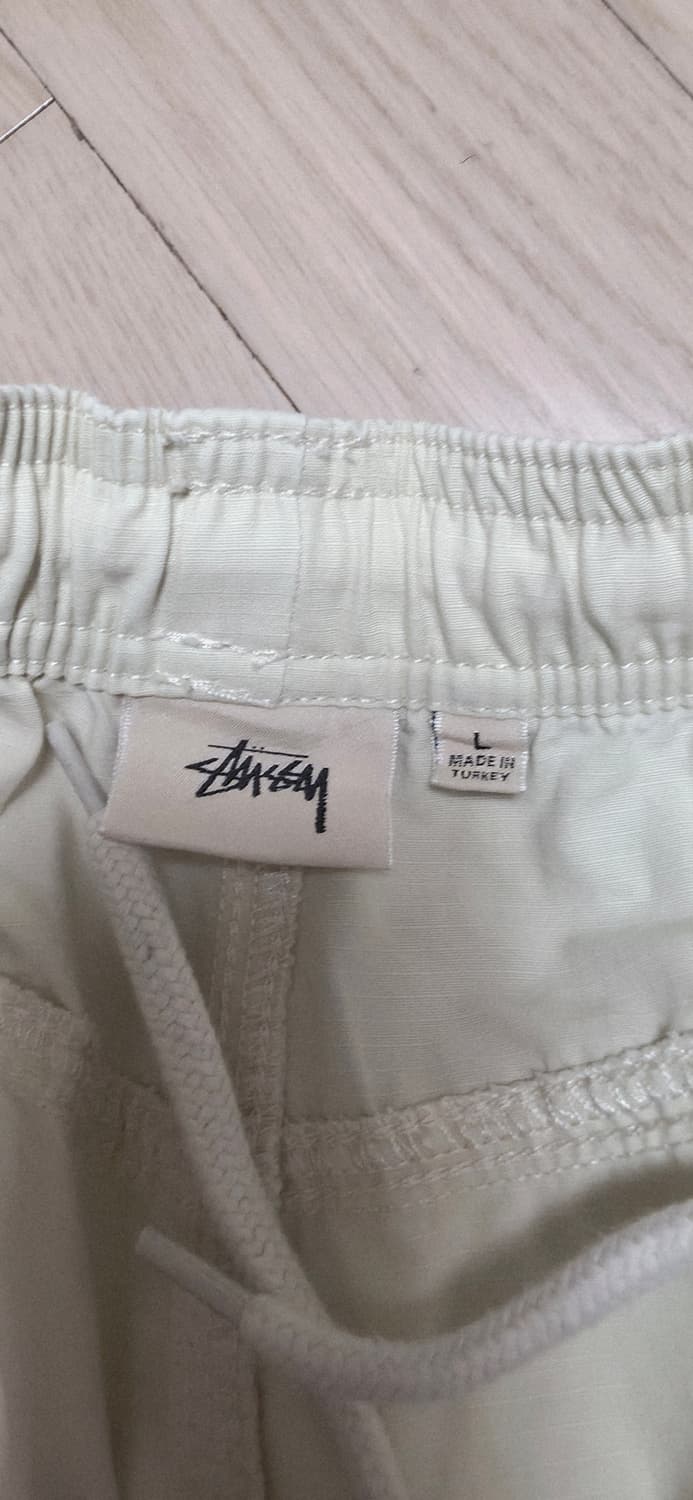 스투시 립스탑 카고 비치 팬츠 크림 L 상품이미지4