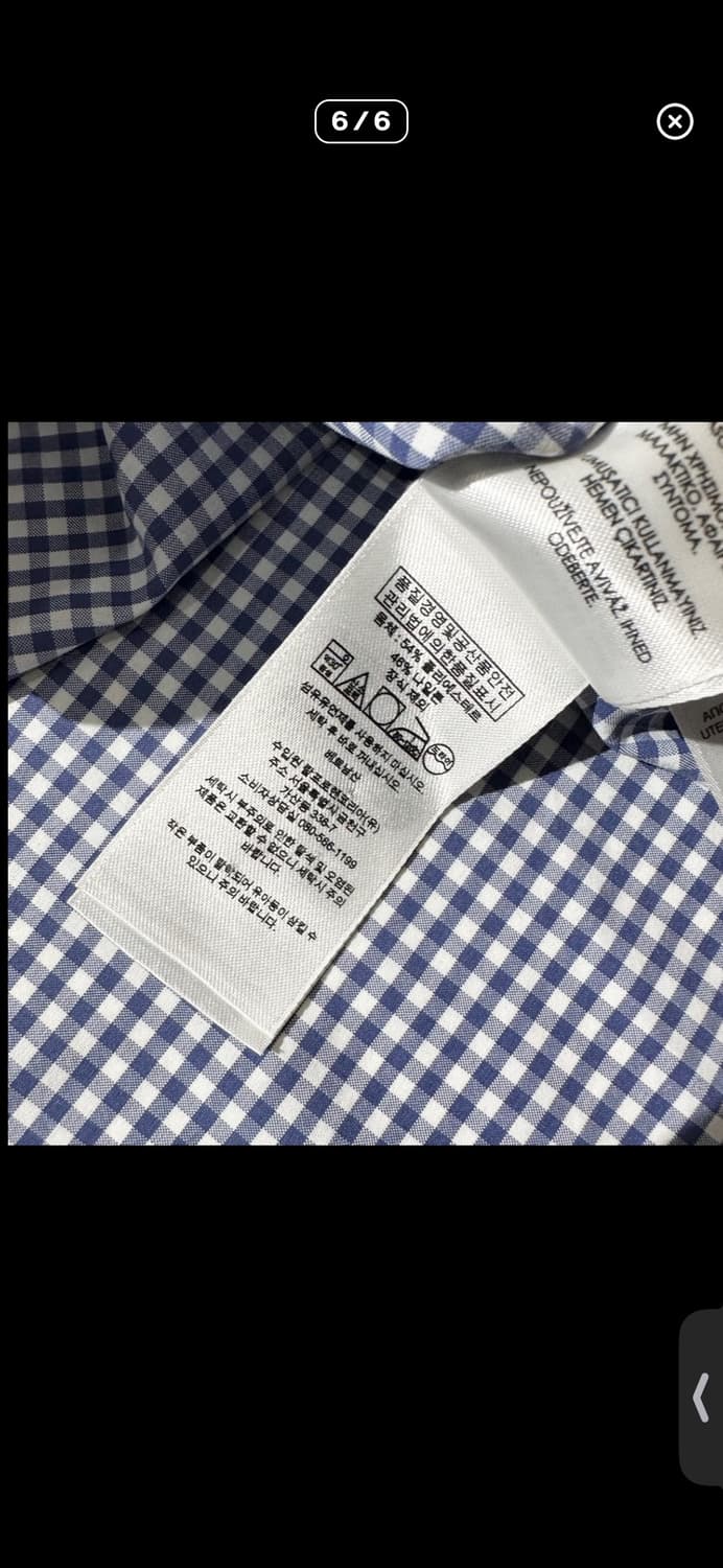 폴로 랄프로렌 클래식핏 깅엄 체크 반팔 셔츠 상품이미지6