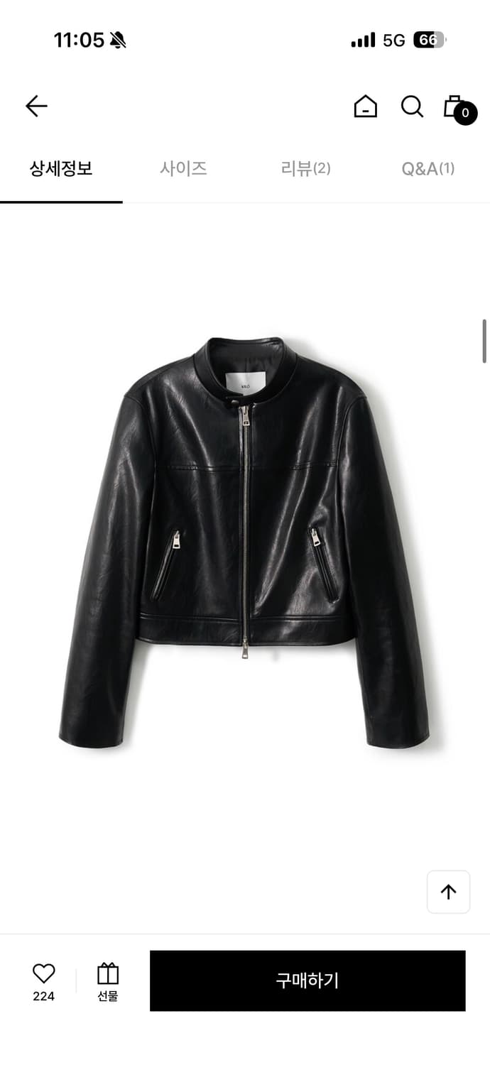 카일로 RACING LEATHER JACKET (BLACK)- S 상품이미지1