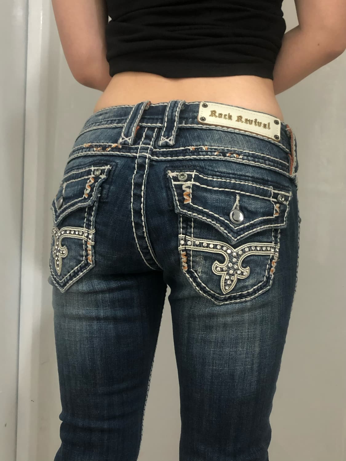 ROCK REVIVAL  backdetail lowrise jeans  상품이미지3