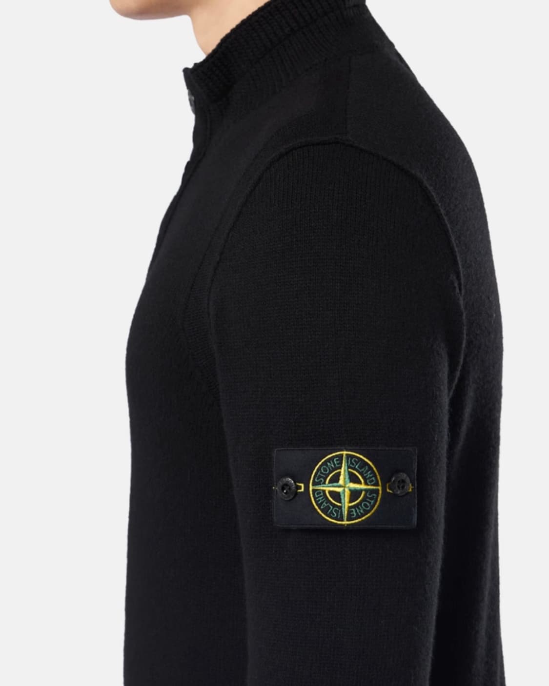 스톤아일랜드 펠트 트리밍 하프 지퍼 스웨터 상품이미지4