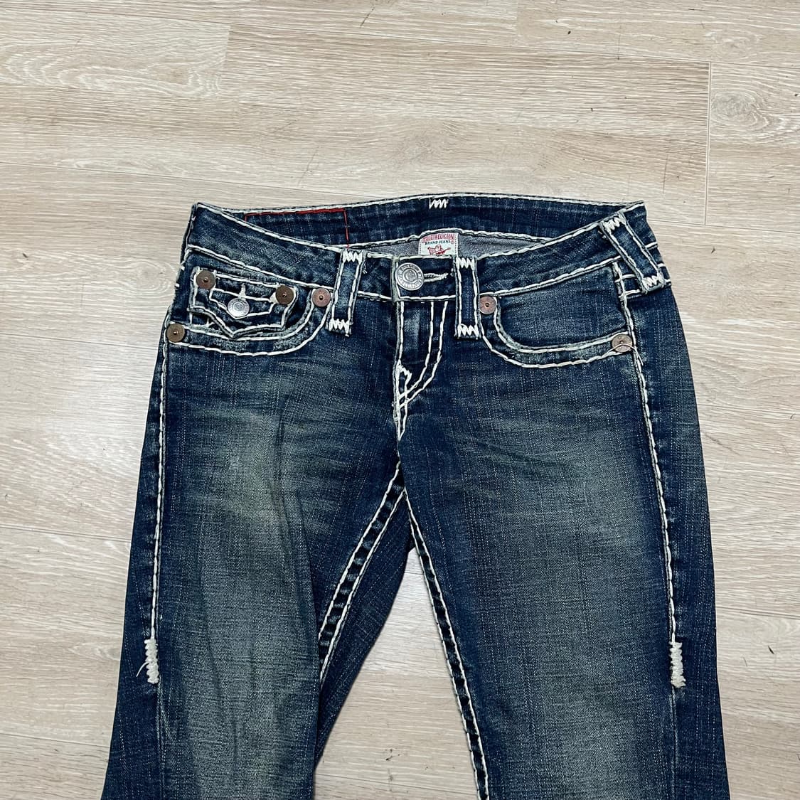 트루릴리전 여성 부츠컷 워싱 데님진 청바지 [진청] 26 상품이미지2