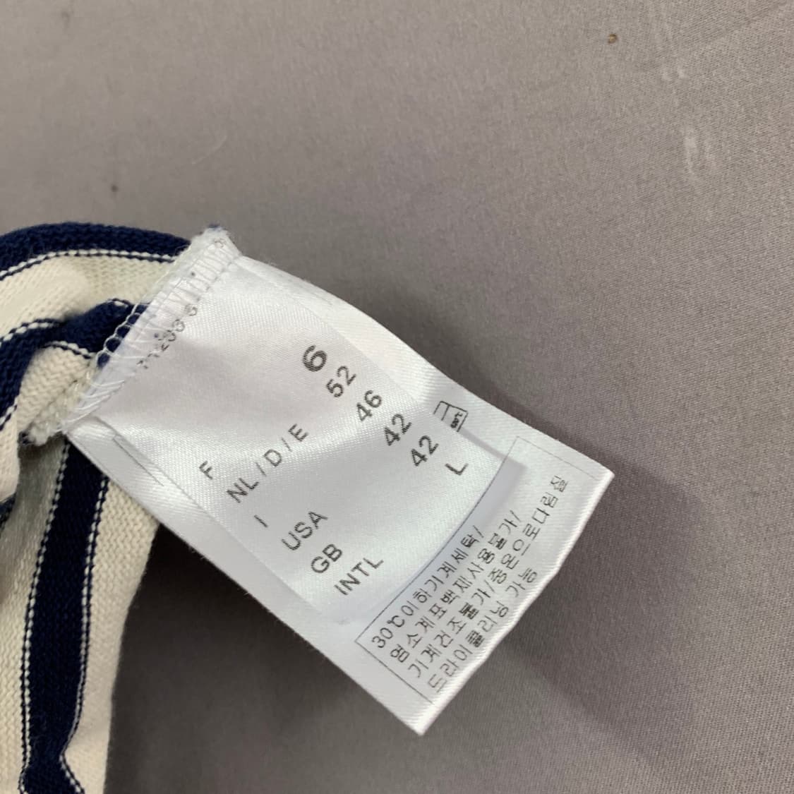 L 세인트제임스 길도 엘보우 패치 스트라이프 긴팔티 상품이미지6